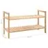  Pantofar din lemn solid de nuc, 69 x 26 x 40 cm