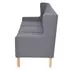  Canapea cu 3 locuri, material textil, gri