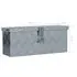  Cutie din aluminiu, 48,5 x 14 x 20 cm, argintiu