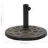  Suport umbrelă de soare, bronz, 11 kg, polirășină, rotund