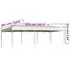  Cort de petrecere pliabil, crem, 3 x 9 m