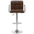  Scaun de bar, maro, material textil