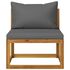  Set mobilier grădină cu perne, 6 piese, lemn masiv acacia     