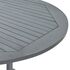  Set mobilier de exterior, 7 piese, gri, lemn masiv de acacia 