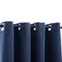  Draperii opace cu inele metalice, 2 buc, albastru, 140 x 225 cm
