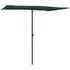  Umbrelă de soare de grădină, stâlp aluminiu, verde, 2x1,5 cm