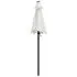  Umbrelă de soare, nisipiu, 200 x 224 cm, aluminiu