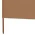  Paravan anti-vânt cu 6 panouri gri taupe 800x120 cm textil