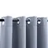  Draperii opace cu inele metalice, 2 buc., gri, 140 x 175 cm