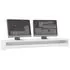  Suport monitor, alb, 100x24x13 cm, lemn prelucrat