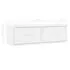  Raft de perete cu sertar, alb, 60x26x18,5 cm, lemn prelucrat