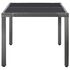  Set mobilier de exterior, 7 piese, gri, poliratan