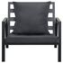  Set mobilier grădină cu perne, 4 piese, gri, închis aluminiu