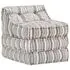  Fotoliu puf modular, gri cu dungi, material textil