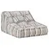  Fotoliu puf modular, gri cu dungi, material textil