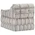  Fotoliu puf modular, gri cu dungi, material textil