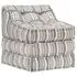  Fotoliu puf modular, gri cu dungi, material textil