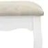  Set masă de toaletă cu taburet alb 75x69x140 cm lemn paulownia