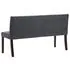  Bancă, gri, 148,5 cm, velur ecologic