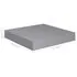  Rafturi de perete, 4 buc., gri, 23 x 23,5 x 3,8 cm, MDF