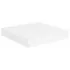  Rafturi de perete suspendate, 4 buc., alb, 23x23,5x3,8 cm, MDF