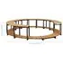  Mobilier de împrejmuire spa, 273x53 cm, lemn masiv de acacia