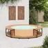  Mobilier de împrejmuire spa, 273x53 cm, lemn masiv de acacia