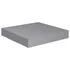  Rafturi de perete, 4 buc., gri, 23 x 23,5 x 3,8 cm, MDF