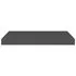  Rafturi de perete suspendate, 2 buc., negru, 60x23,5x3,8 cm MDF