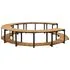 Mobilier de împrejmuire spa, 273x53 cm, lemn masiv de acacia