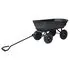  Cărucior manual de grădină basculabil, negru, 300 kg, 75 L