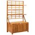  Cutie de depozitare cu spalier, 99x55x160 cm, lemn masiv acacia