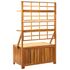  Cutie de depozitare cu spalier, 99x55x160 cm, lemn masiv acacia