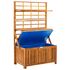  Cutie de depozitare cu spalier, 99x55x160 cm, lemn masiv acacia