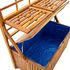  Cutie de depozitare cu spalier, 99x55x160 cm, lemn masiv acacia