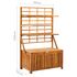  Cutie de depozitare cu spalier, 99x55x160 cm, lemn masiv acacia