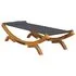  Pat de exterior, antracit, 100x188,5x44 cm, lemn masiv curbat
