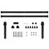  Set glisare ușă mini pentru dulap, oțel carbon, 183 cm