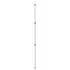  Stâlp telescopic pentru prelată, 102-260 cm, aluminiu