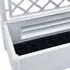  Jardinieră de grădină cu spalier, alb, 100 x 43 x 142, PP