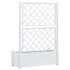  Jardinieră de grădină cu spalier, alb, 100 x 43 x 142, PP