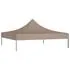  Acoperiș pentru cort de petrecere, gri taupe, 3x3 m, 270 g/m²
