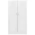  Bibliotecă, alb extralucios, 82,5x30,5x150 cm, lemn prelucrat
