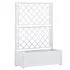  Jardinieră de grădină cu spalier, alb, 100 x 43 x 142, PP