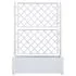  Jardinieră de grădină cu spalier, alb, 100 x 43 x 142, PP