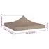  Acoperiș pentru cort de petrecere, gri taupe, 3x3 m, 270 g/m²