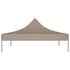  Acoperiș pentru cort de petrecere, gri taupe, 3x3 m, 270 g/m²