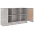  Dulap, gri beton, 120x30,5x70 cm, lemn prelucrat