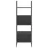  Bibliotecă, negru, 60x35x180 cm, lemn prelucrat