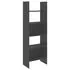  Bibliotecă, negru, 60x35x180 cm, lemn prelucrat